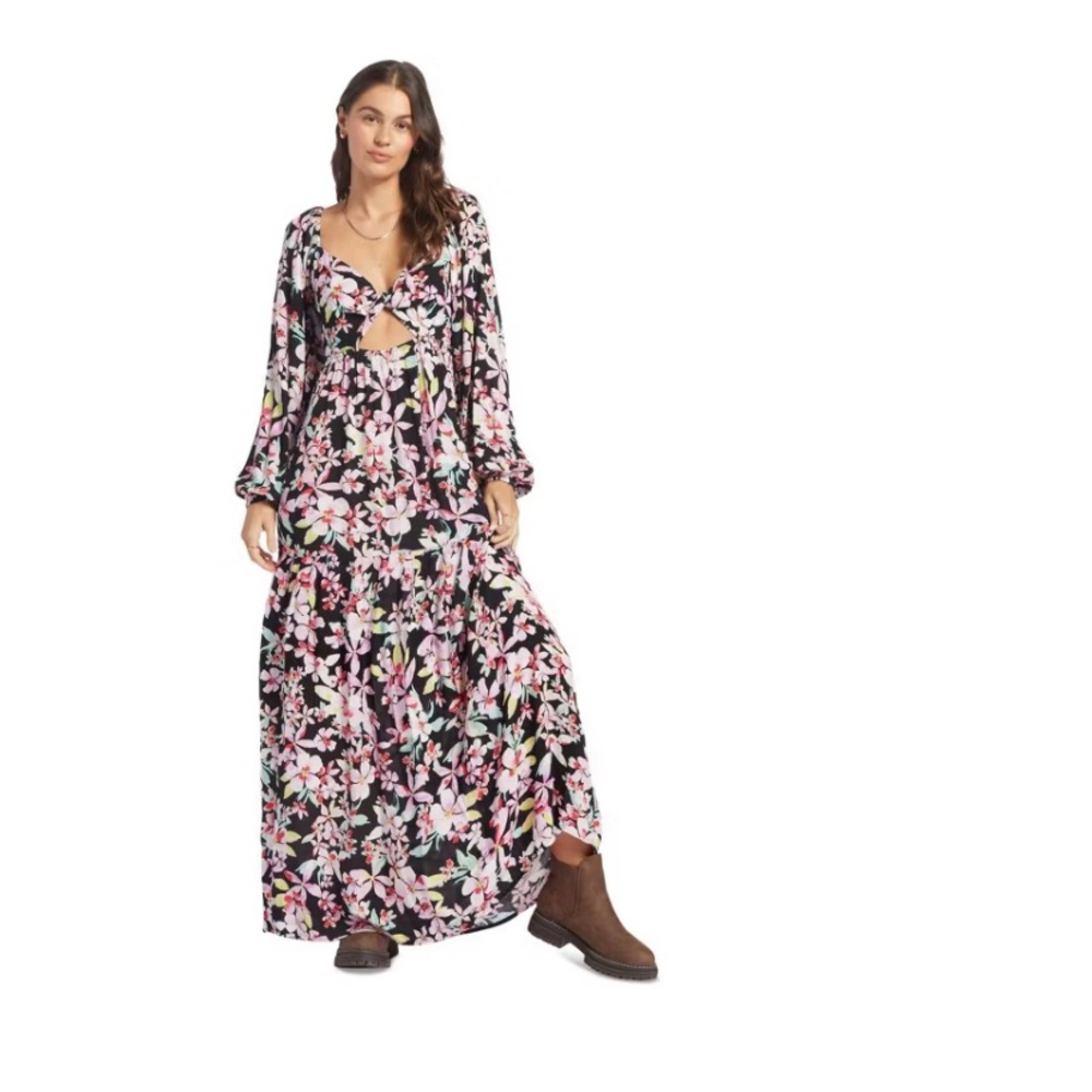 ROXY On Holiday Floral Maxi Dress- NWOT - Women M